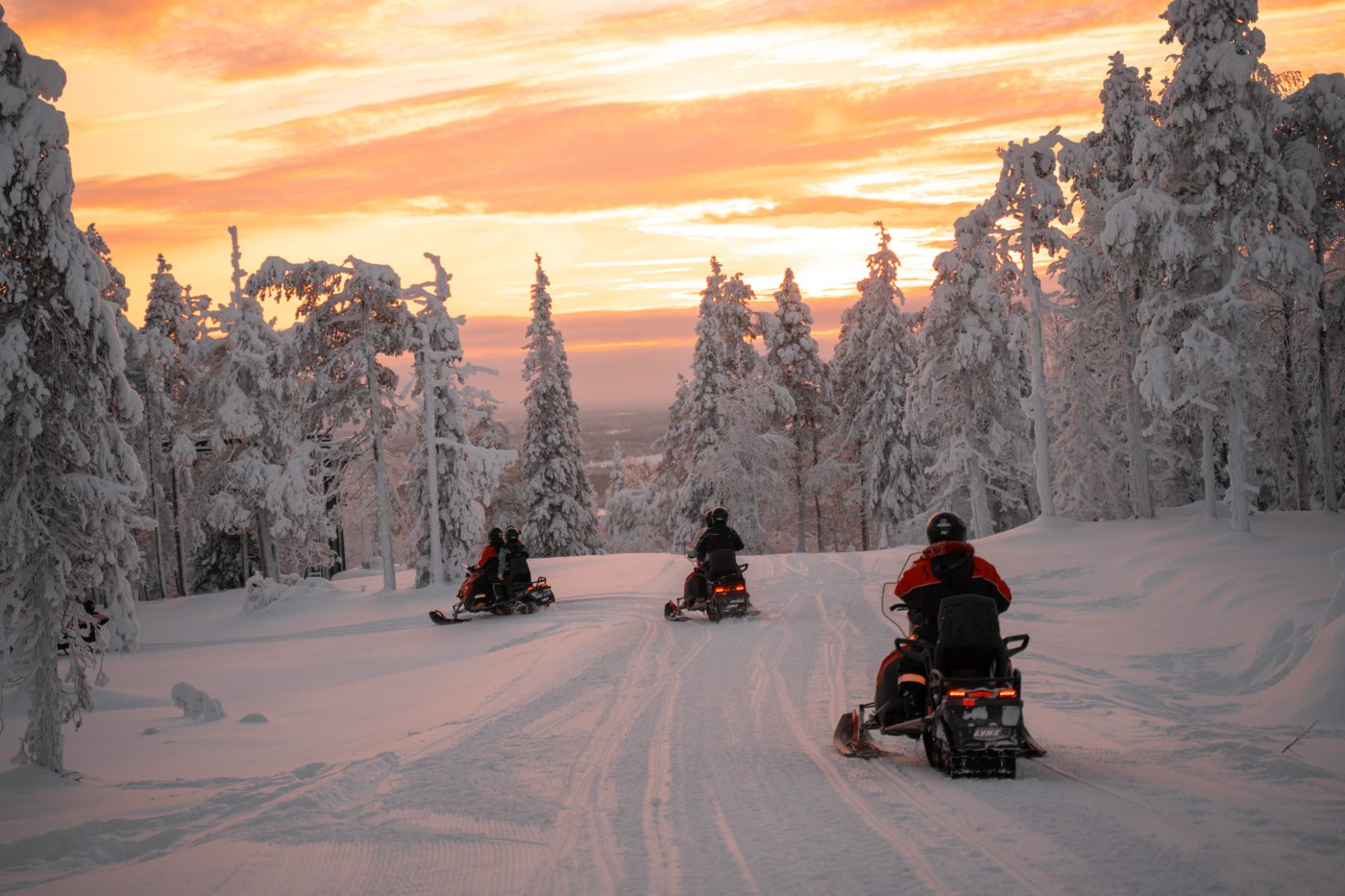 Snowmobile safari in Suomu